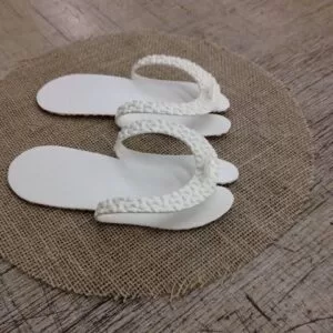 Chinelo Descartável Soft Anti-derrapante 5mm - 30 pares (branco)